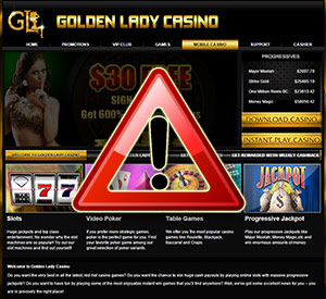 Avoid Golden Lady Casino - Bonus Fraud