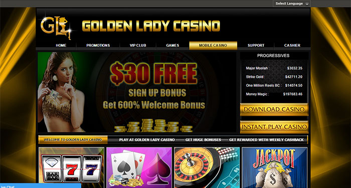 Golden Lady Casino Complaint (account locked) - Resolved