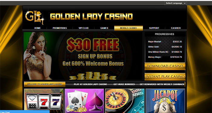 Golden Lady Casino Payout Complaint– Resolved