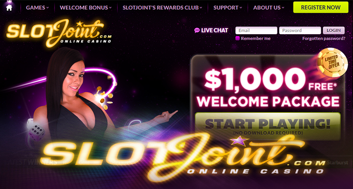 Get a $1,000 Free Welcome Package at SlotJoint Casino