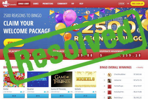 GTECH Bingo Games Coming to Canada GTECH Bingo Games Coming to Canada