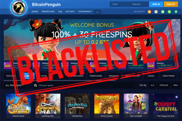 BitcoinPenguin Casino Scam