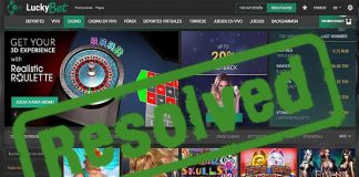 Luckybet.com Payout Complaint – Resolved Luckybet Casino Payout Complaint