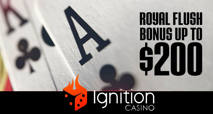 Win a Royal Flush Bonus When You play Ignition Casino