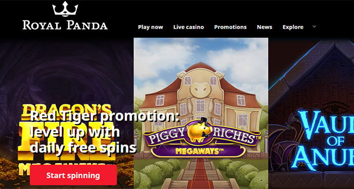 Get Roaring Free Spins For 7 Days With Royal Panda S Red Tiger Promo