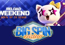 Get Up to $2000 Extra for Weekend Play at Big Spin Casino Big Spin Reload Weekend, Get 400% up to $2000 Extra