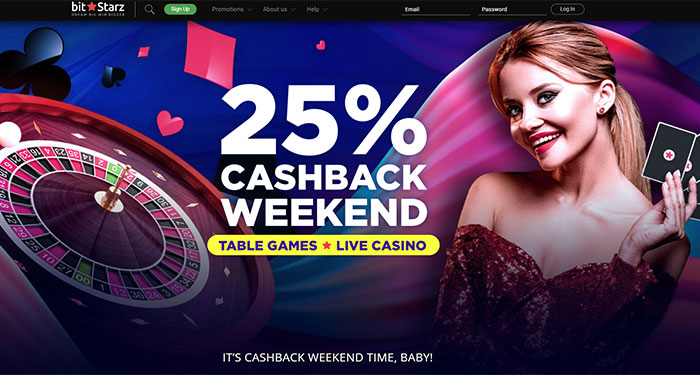 The Weekend Cashback offer BitStarz is offering this weekend, and every weekend, is sizzling! Receive 25% cashback on all your net losses