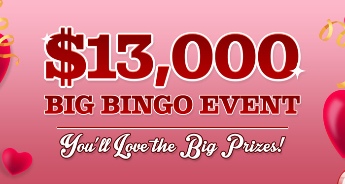 Big Bingo Event This Saturday at Vegas Crest Casino