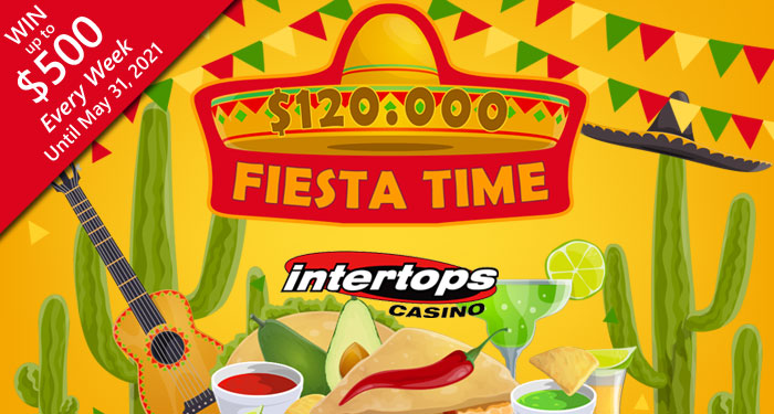 It's Fiesta Time at Intertops Casino with a $120,000 Bonus Contest
