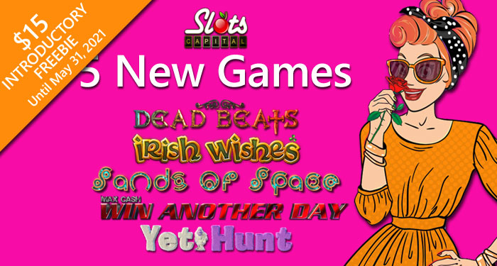 Slots Capital Casino is Giving Players a $15 Freebie to Try 5 New Games