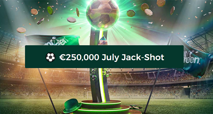 Play Mr Green for a Share of the $250,000 July Jack-Shot Promotion