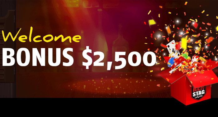 Red Stag New Welcome Offer: $2,500 BONUS + UP TO 500 FREE SPINS!