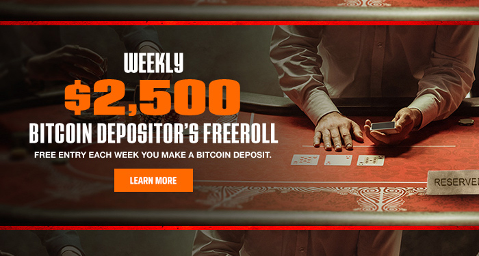 Join Ignition Poker and Get in on the Weekly $2,500 Bitcoin Depositor’s Freeroll