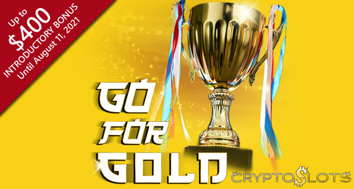 CryptoSlots Doubles Deposits on New 'Go for Gold' Slot