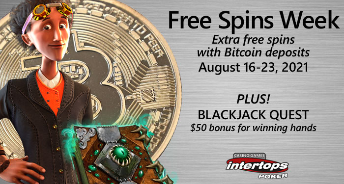 Free Spins Week on, Book of Darkness and Gears of Time at Intertops
