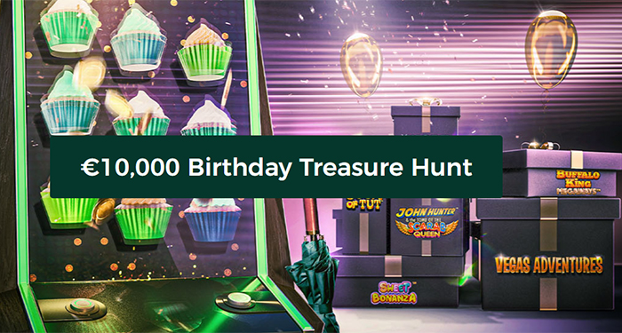 Join Mr Green for a $10,000 Birthday Treasure Hunt