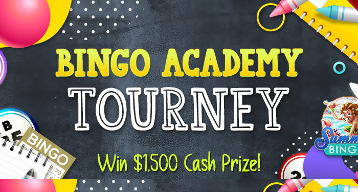 Win $1500 in Cash in Cyberspins Bingo Academy Tourney