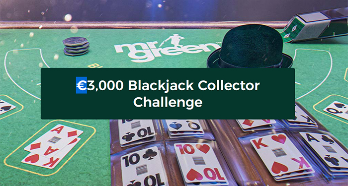 Play Mr Green Casinos $3,000 Blackjack Collector Challenge