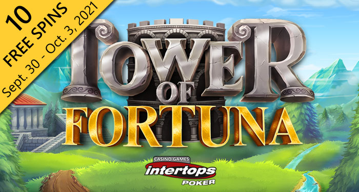 Intertops Poker is Giving 10 Free Spins on New Tower of Fortuna Slot