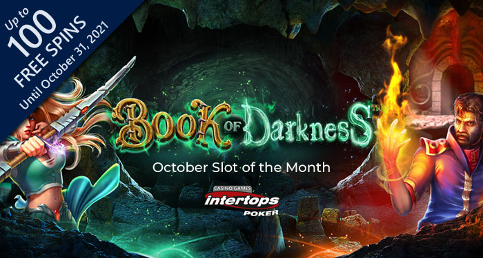 Intertops Spooky Book of Darkness is the Halloween Slot of the Month