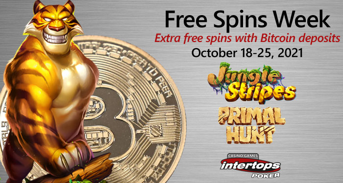 Intertops Bitcoin Players Get Extra Free Spins in Casino Games Section