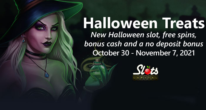 Slots Capital Casino Halloween Treat of 100 Free Spins on Dark Hearts