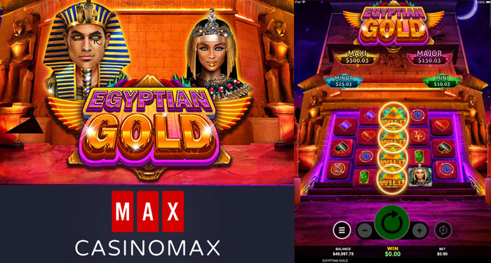 Egyptian Gold is Live with Free Spins at CasinoMax