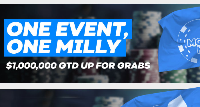 One Big Event, One Milly up for Grabs Only at Bovada Poker