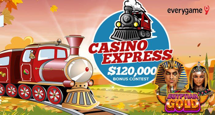 Play Everygame Casino and join the $120,000 Casino Express!