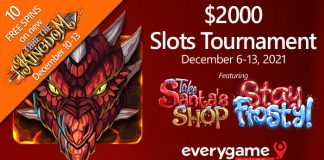 Everygame Poker’s New Casino Games Section with $2000 Slots Tournament Everygame Poker's New Casino Games Section with $2000 Slots Tournament