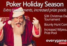 $1 Satellites for $3000 GTD Christmas Day Poker Tournament $1 Satellites for $3000 GTD Christmas Day Poker Tournament