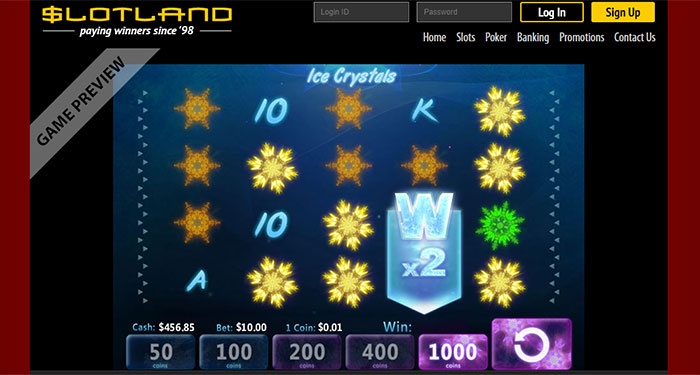 Play Slotland's Game of the Month with 60% Bonus Deposit: $30 - $500