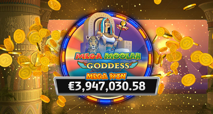 Record Breaking €3M Progressive Jackpot Win on Mega Moolah Goddess