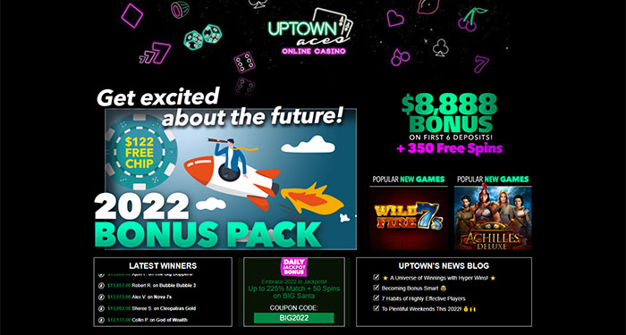 Uptown Aces Year of Jackpots, Payouts and Bonus Rewards are Yours