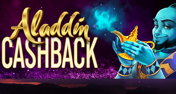 Get a $50 Casino Bonus Cashback on Aladdin at Cyberspins Casino
