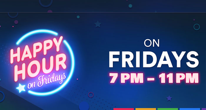 Celebrate the Start of the Weekend with Slots Million’s Happy Hour