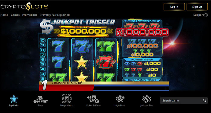 WIN YOUR MILLION on Cryptoslots Jackpot Trigger Game!