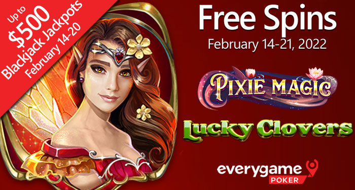 Free Spins Week at Everygame Poker, Nucleus Gaming Slots