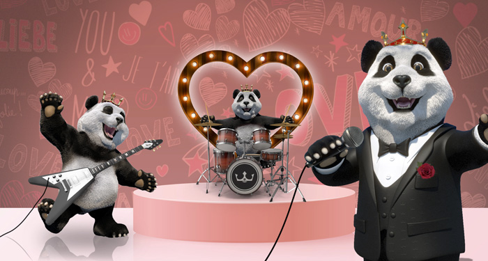 Royal Panda Loving Hearts Club Band - V-Day Promo