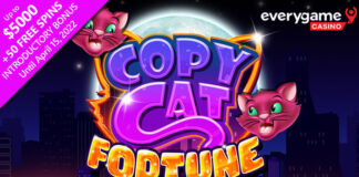 Everygame Casino, 50 Free Spins on New Copy Cat Fortune Copy Cat Fortune