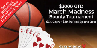 Everygame – $3,000 GTD March Madness Poker Tournament Everygame - $3,000 GTD March Madness Poker Tournament