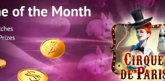 60% BONUS on Cirque De Paris, Slotland’s Game of the Month Slotland Game of the Month
