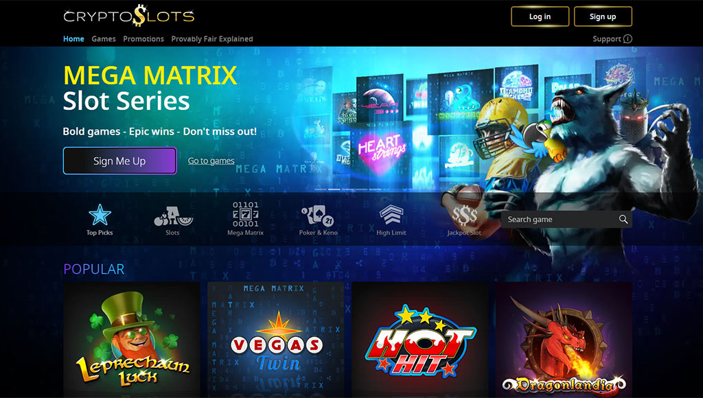 CryptoSlots Casino