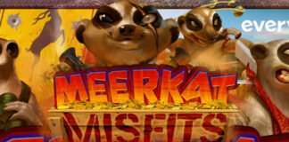New Meerkat Misfits, 4 Wilds and 4 Stage Free Spins Feature Everygame Poker