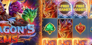 Play Red Dog with 250% + 55 FS on Doragon’s Gems Slot Doragon's Gems