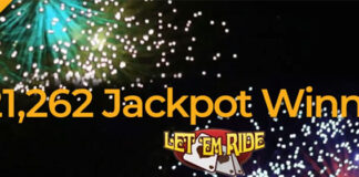 Jackpot Capital $10 Free Chip on Let ‘em Ride Jackpot Win Let em Ride Winner