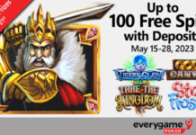 50 Free Spins at Everygame on Mythical New Masks of Atlantis Everygame Casino
