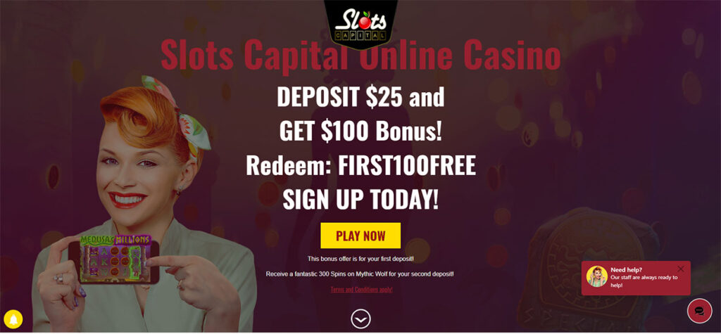 Slots Capital Homepage