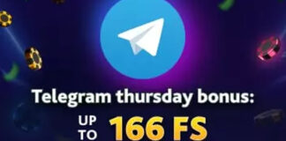 Receive a Special Telegram Thursday Bonus of 166 Free Spins 7Bit Casino