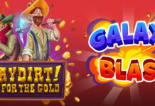 50 Free Spins on Paydirt! Slot + Galaxy Blast at Everygame Everygame Casino
